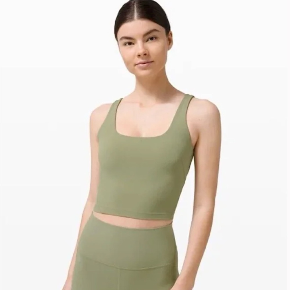 Lululemon Nulu Fold Tight Crop Yoga Tank Top